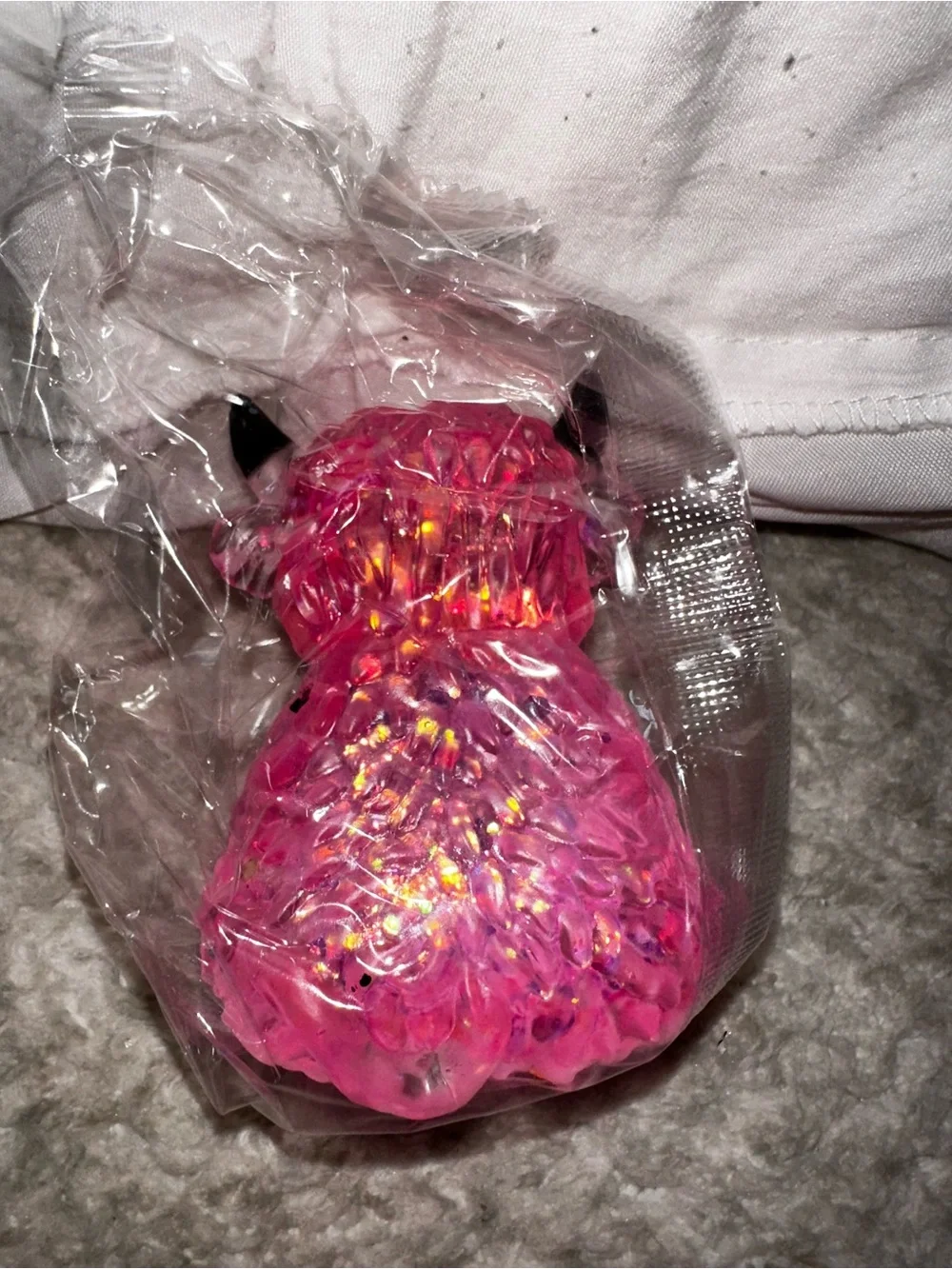 Pink highland cow Squeeze Toy for Kids - Vibrant Sensory Play